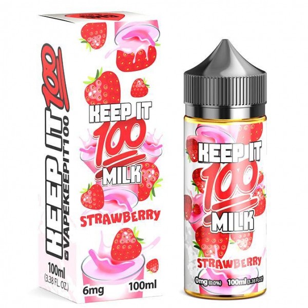 Keep it 100 - Strawberry Milk  100ml
