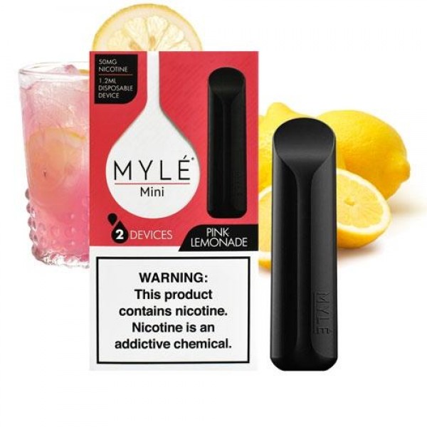 MYLE Mini Disposable Device 5% (2 pack) - Pink Lemonade