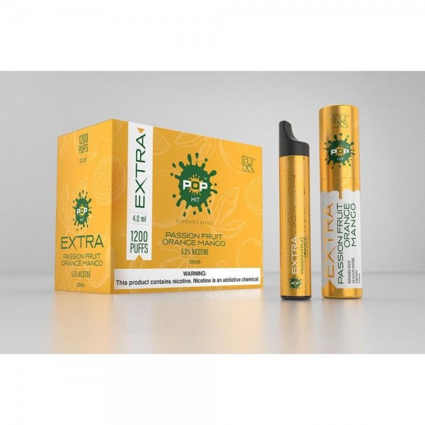 Pop Xtra Disposables 5% 1200 puffs - Passion Fruit Orange Mango