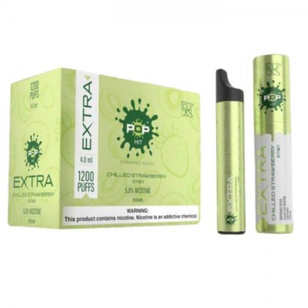 Pop Xtra Disposables 5% 1200 puffs - Chilled Strawberry Kiwi
