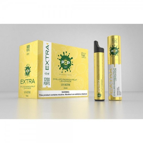 Pop Xtra Disposables 5% 1200 puffs - Chilled Passion Fruit Lemonade