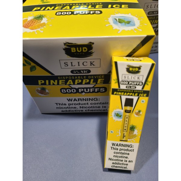 Bud Vape Slick - 800 puffs - Pineapple Ice