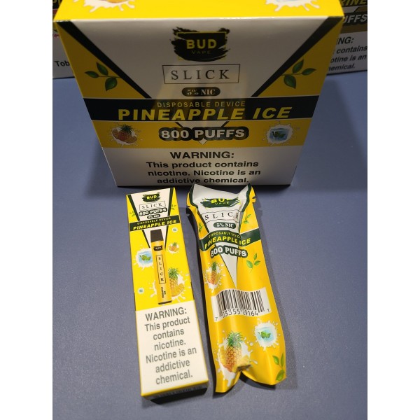 Bud Vape Slick - 800 puffs - Pineapple Ice