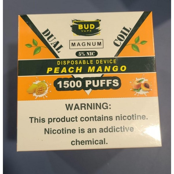 Bud Vape Magnum - 1500 Puffs - Peach Mango