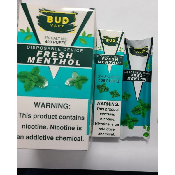 Bud Vape Disposables - Fresh Menthol