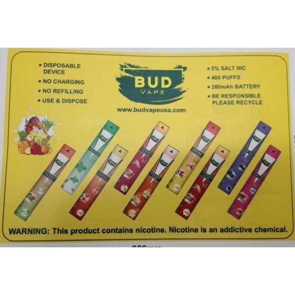 Bud Vape Disposables - Fresh Menthol