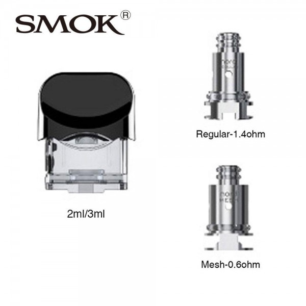 SMOK NORD REPLACEMENT KIT - POD WITH 1.4OHM/0.6OHM COILS