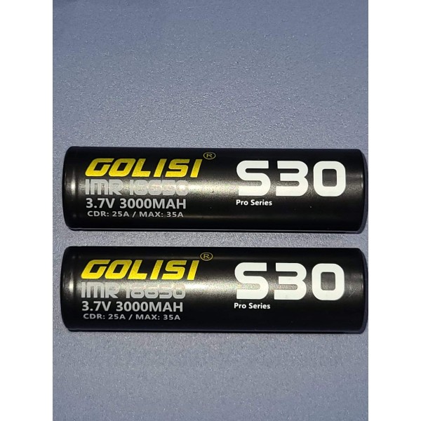 Golisi S30 - 18650 - 3000mAh Pro Series Batteries