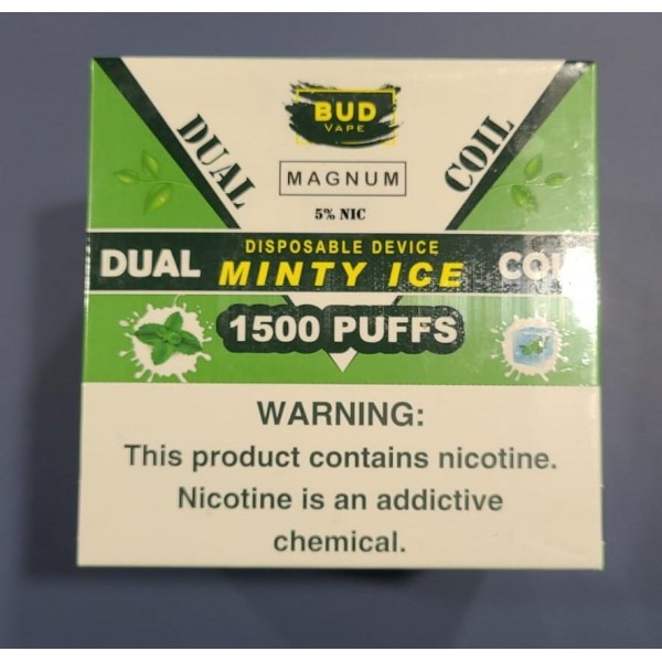 Bud Vape Magnum - 1500 Puffs - Minty Ice
