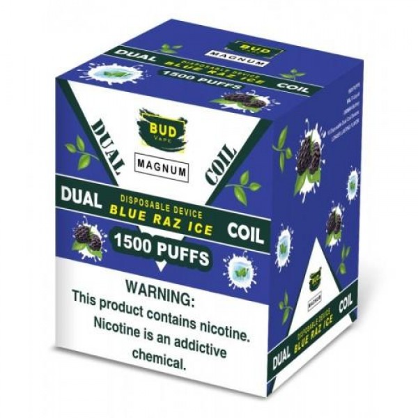 Bud Vape Magnum - 1500 Puffs - Blue Raz ice