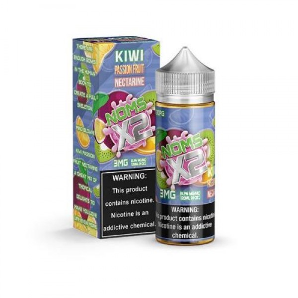 NOMS X2 Kiwi Passion Fruit Nectarine 120ml Vape Juice