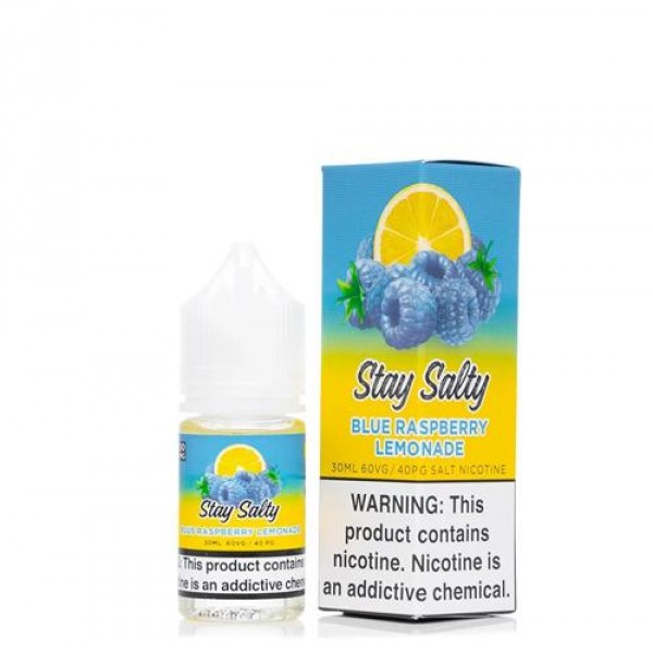 Stay Salty Salts Blue Raspberry Lemonade 30ml Nic Salt Vape Juice