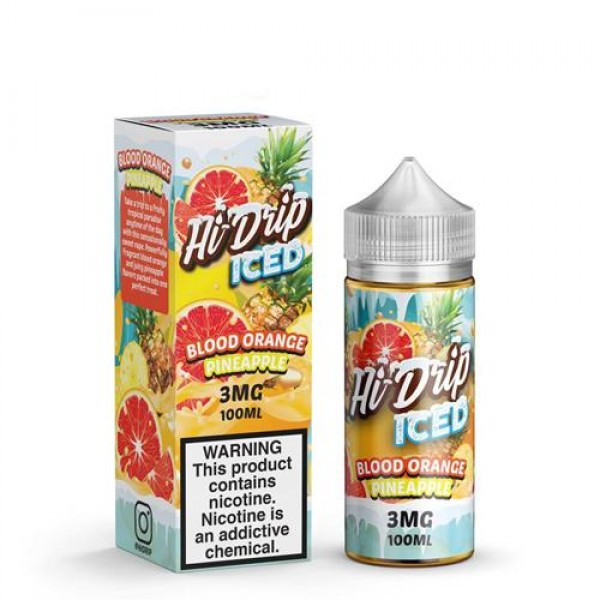 Hi-Drip Blood Orange Pineapple Iced 100ml Vape Juice