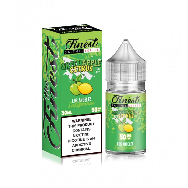 The Finest Green Apple Citrus 30ml Nic Salt Vape Juice