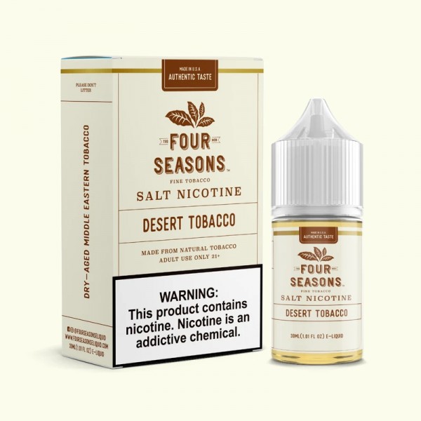 Four Seasons E-Liquids Desert Tobacco 30ml Nic Salt Vape Juice