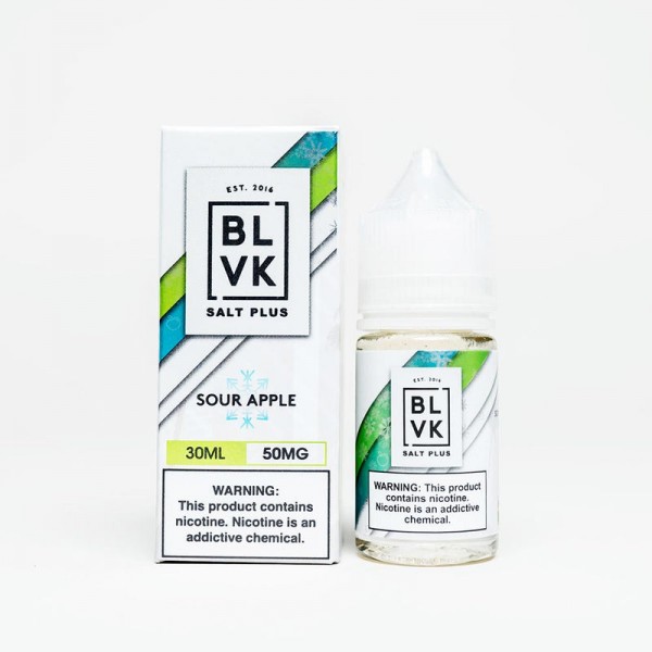 BLVK Salt Plus Sour Apple Ice 30ml Nic Salt Vape Juice